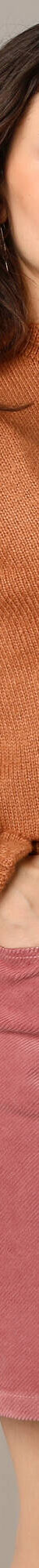 Pull col montant, finition frisotti (caramel) Pull col montant, finition frisotti (caramel)